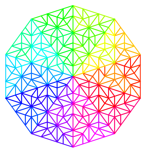 [rainbow Penrose tiling 1]