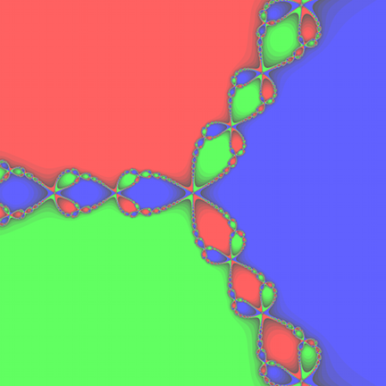[fractal generated
using Newton's Method]